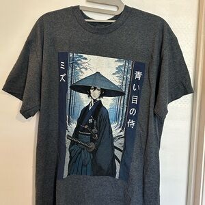 Gildan Charcoal Samurai Graphic Tee